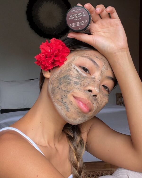 Sacred Cacao & Black Tourmaline Face Mask - Image 2